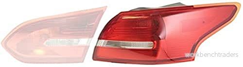 HELLA 2SD 354 828 041 Feu arrière droit Partie extérieure P21W, PY21W sans ampoules avec porte lampe FORD: FOCUS 3 4082300682045