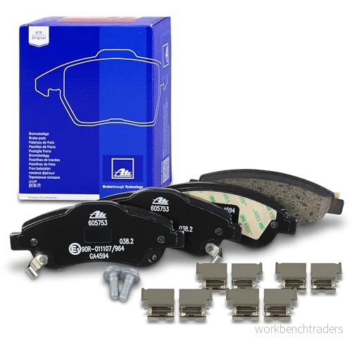 ATE 13.0460 5753.2 Jeu de plaquettes frein avec indicateur d'usure vis d'étrier accessoires HONDA: CR V 4, 3, 2 4006633313469