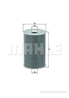Oljefilter Knecht OX 127/1D Reservdel 4009026069813