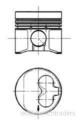 KOLBENSCHMIDT 91429600 Piston 79,51 VOLKSWAGEN: Golf 3, 4, TRANSPORTER 4 Bus 4028977148354