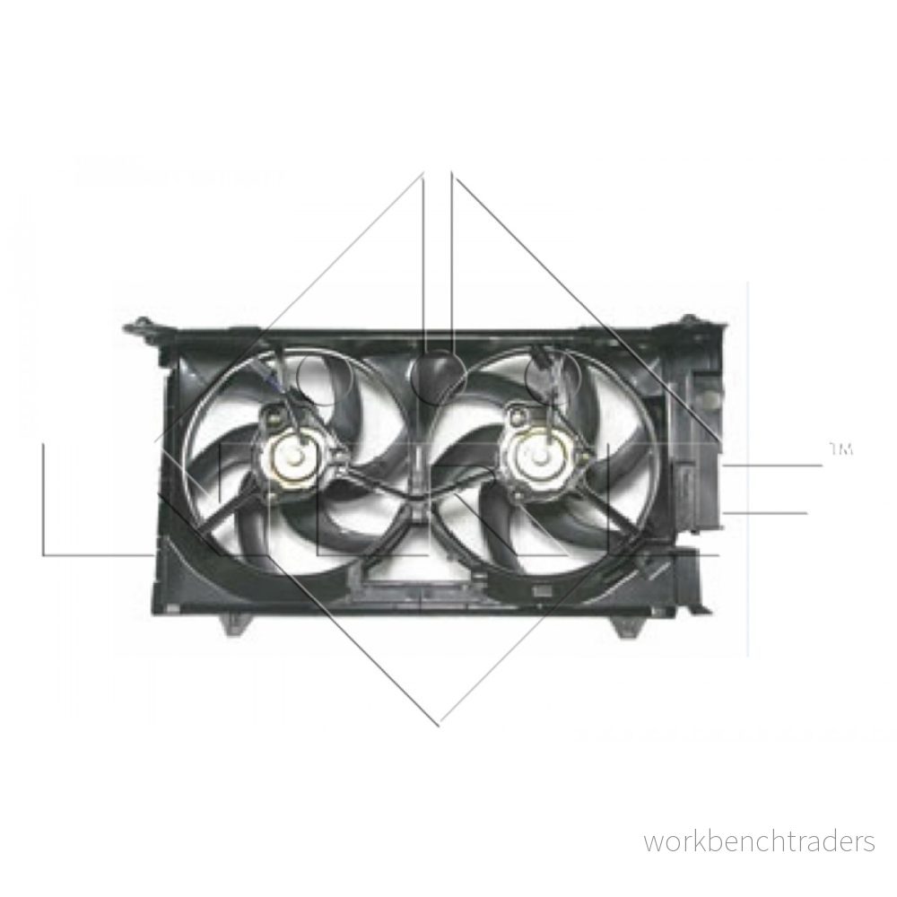 NRF 47075 ventilateur Moteur 340 12 150/150 avec cadre du de radiateur (encadrement), sans contrôle PEUGEOT: 306 3/5 portes, Partner I Van 8718042077875
