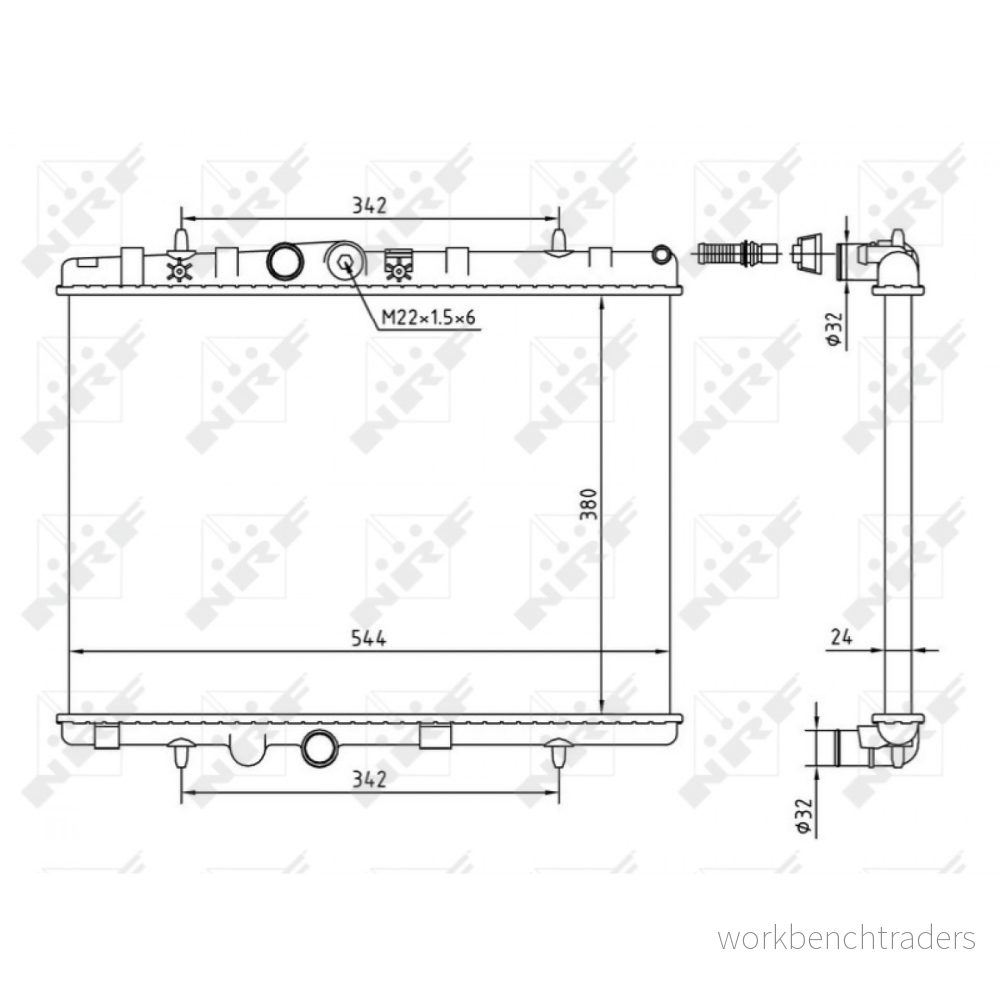 Kylare, motorkylning NRF 58226A 8718042158390